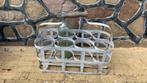 Franse metalen flessendrager vintage, Ophalen of Verzenden