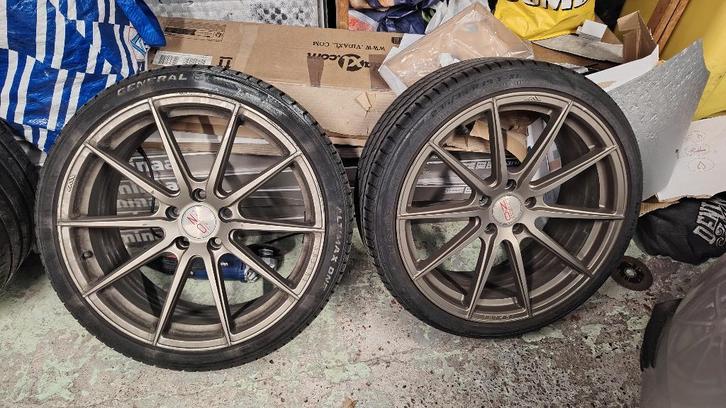 19 Inch Ispiri FFR1  sportvelgen 5x112 mercedes,vw,audi,bmw, Auto-onderdelen, Banden en Velgen, Band(en), Zomerbanden, 19 inch