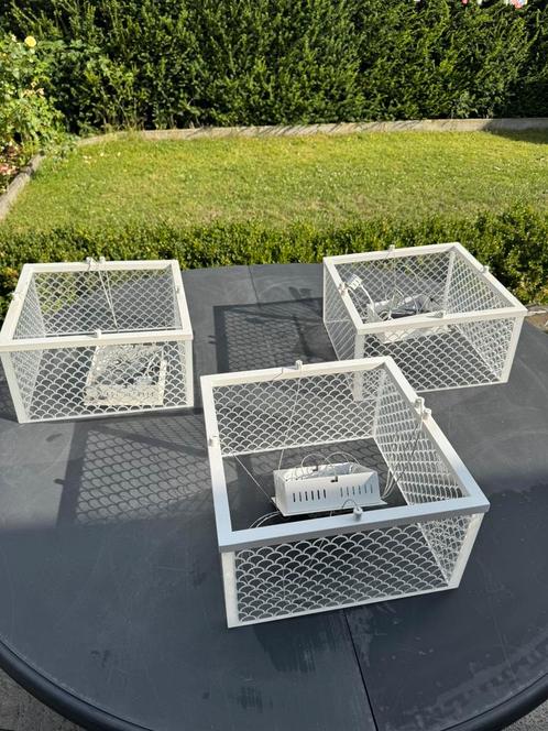 Set van 3 moderne LED-plafondkroonluchters - perfecte staat, Elektronische apparatuur, Onderdelen en Toebehoren, Zo goed als nieuw