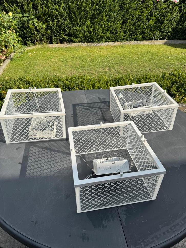Set van 3 moderne LED-plafondkroonluchters - perfecte staat, Elektronische apparatuur, Onderdelen en Toebehoren, Zo goed als nieuw