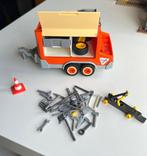 Playmobil remorque de chantier avec outils, Los Playmobil, Ophalen of Verzenden, Zo goed als nieuw