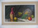 Ingelijst en gesigneerd schilderij, stilleven, vintage, Ophalen