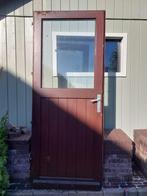 buitendeur, Doe-het-zelf en Bouw, 80 tot 100 cm, Gebruikt, Glas, Buitendeur