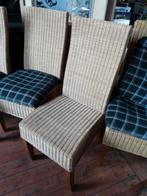 Stoelen in rotan (4), Huis en Inrichting, Ophalen, Gebruikt, Overige kleuren, Riet of Rotan