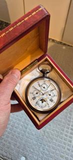 Montre de poche XL, calendrier éternel et phase de lune, mon, Bijoux, Sacs & Beauté, Enlèvement ou Envoi, Montre de poche