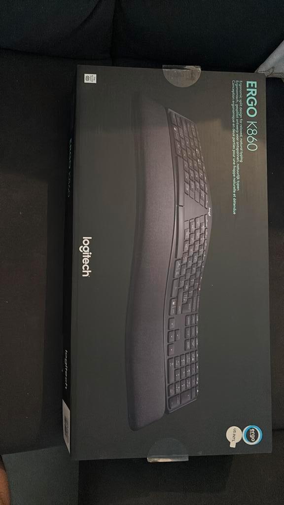 Logitech ERGO, Computers en Software, Toetsenborden, Qwerty, Draadloos, Ophalen
