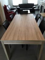 Complete eetkamer met 6 stoelen, Ophalen of Verzenden, Zo goed als nieuw