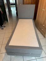 boxspring elektrische 90x200 grijs, Huis en Inrichting, Slaapkamer | Boxsprings, Ophalen, Zo goed als nieuw, Grijs