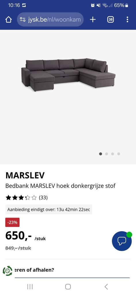Zetel met opbergvakken en bedfunctie, Huis en Inrichting, Zetels | Zetels en Chaises Longues, Zo goed als nieuw, Vierpersoons of meer