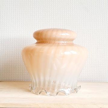 Prachtige grote vintage muranostyle ombre glazen lampenkap!  beschikbaar voor biedingen