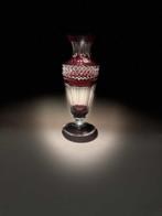 Grijze vaas, robijnrood, Val Saint Lambert, Antiek en Kunst, Ophalen of Verzenden
