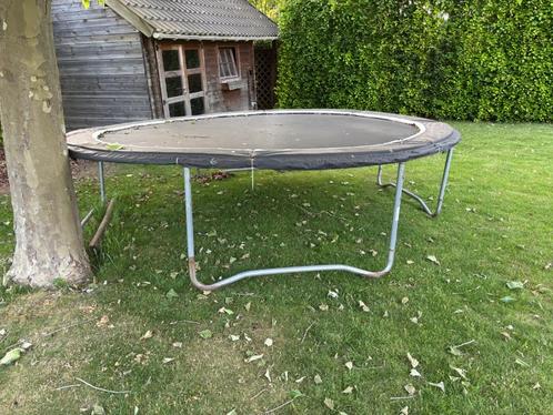 Oude & nieuwe trampoline 3m40 – zonder net, Kinderen en Baby's, Speelgoed | Buiten | Trampolines, Gebruikt, Ophalen