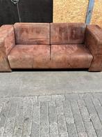 Stijlvolle 2-zits zetel – Vintage bruine –Levering mogelijk!, Ophalen, Zo goed als nieuw