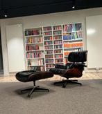 Vintage Herman Miller Eames Lounge Chair en ottoman, Huis en Inrichting, Fauteuils, Ophalen, Design klassieker, Gebruikt, 100 tot 125 cm