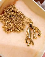 Goudkleurige panter hanger ketting, Handtassen en Accessoires, Ophalen of Verzenden, Hanger