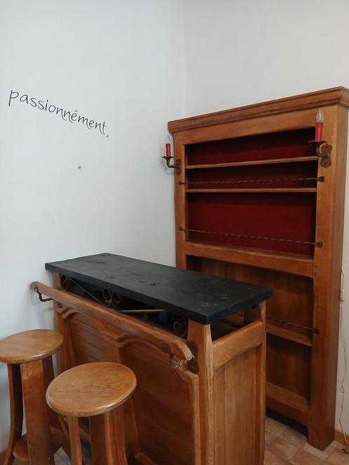 Ensemble bar vintage, Huis en Inrichting, Kasten | Vitrinekasten, Gebruikt, 100 tot 150 cm, 100 tot 150 cm, 25 tot 50 cm, Ophalen