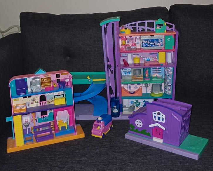 Polly Pocket - Pollyville, Kinderen en Baby's, Speelgoed | Overig, Gebruikt, Meisje, Ophalen of Verzenden