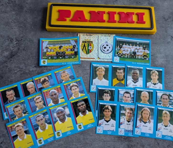 PANINI STICKERS 15X FOOTBALL 2000 KV OOSTENDE / ROESELARE, Hobby en Vrije tijd, Stickers en Plaatjes, Nieuw, Verzenden