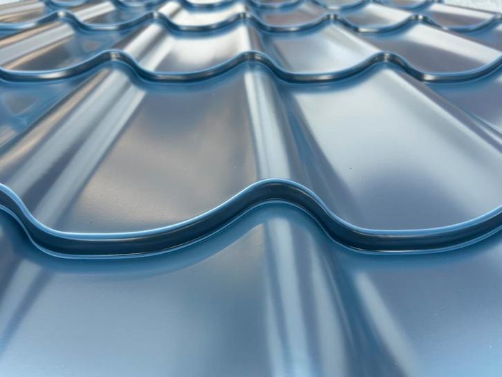 Tole immitation tuile en acier gris ral 7016 neuve, Doe-het-zelf en Bouw, Dakpannen en Dakbedekking, Zo goed als nieuw, Grijs