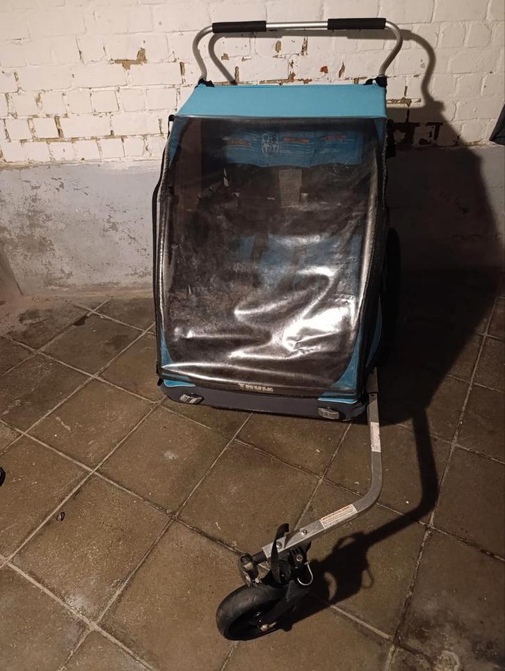 Fietskar Thule met hangmat, Fietsen en Brommers, Fietsaccessoires | Aanhangwagens en Karren, Zo goed als nieuw, Opvouwbaar, Ophalen of Verzenden