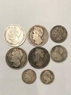 Munten zilver België lotje Leopold I totaal 8 stuks !!, Ophalen of Verzenden, Zilver, Setje, Zilver
