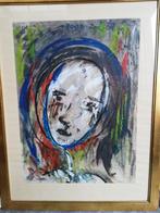 2 moderne werken, aquarel, Ophalen