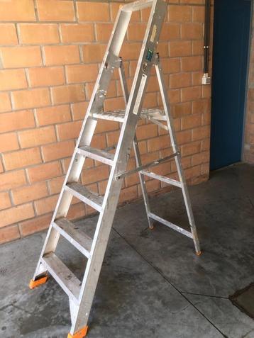 Industriële trapLadder Petry, Doe-het-zelf en Bouw, Ladders en Trappen, Ophalen, Gebruikt, Ladder