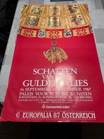 Vintage Poster Europalia 87 Osterreich , Schatten van het Gu, Rechthoekig Staand, Deurposter of groter, Ophalen of Verzenden, Zo goed als nieuw