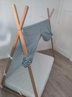Tipi kinderbedje (150x80) ledikant + matras + tent, Ophalen, Gebruikt, Eenpersoons, Bruin