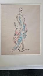 Kees van Dongen  Aquarel, Antiek en Kunst, Ophalen
