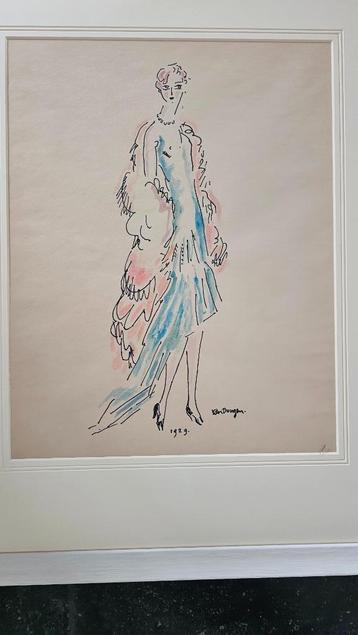 Kees van Dongen  Aquarel beschikbaar voor biedingen