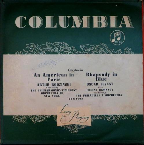10 " VINYL - G.Gershwin L. Bernstein ‎– Rhapsody In Blue, Cd's en Dvd's, Vinyl | Klassiek, Gebruikt, Modernisme tot heden, Overige typen