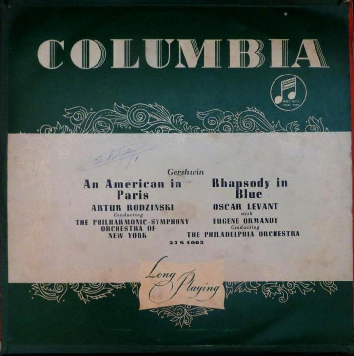 10 " VINYL - G.Gershwin L. Bernstein ‎– Rhapsody In Blue, Cd's en Dvd's, Vinyl | Klassiek, Gebruikt, Modernisme tot heden, Overige typen