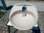 Lavabo / wasbak met kraan, Ophalen, Gebruikt, Steen, Wastafel