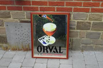 Orval ancien miroir original, Collections, Enlèvement, Utilisé, Panneau publicitaire