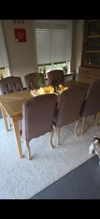 Tafel maison du monde / stoelen, Ophalen, 50 tot 100 cm, Zo goed als nieuw, Vijf personen of meer