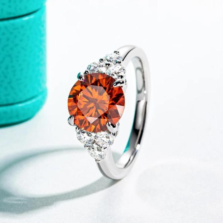 Dames ring Nerina Diora 3.0 ct - 925 zilver - Diverse maten, Handtassen en Accessoires, Ringen, Nieuw, Dame, Zilver, Zilver, Met edelsteen