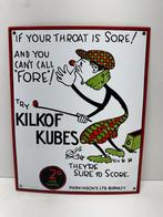 Emaille deco bord Kilkof Kubes, Verzamelen, Ophalen of Verzenden, Gebruikt, Reclamebord