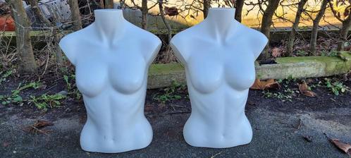 2 vintage 90s mannequins vrouw torsos met staand mogelijk, Antiek en Kunst, Kunst | Overige Kunst, Ophalen