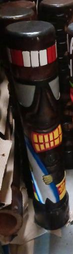 statue totem Tiki 100 cm en bois de cocotier, Ophalen of Verzenden