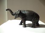 Oud bronzen beeld Indische olifant gepatineerd brons 2,250kg, Antiek en Kunst, Kunst | Beelden en Houtsnijwerken, Ophalen of Verzenden