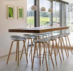 LAGO design glazen tafel H.106 cm, Ophalen, 100 tot 150 cm, 200 cm of meer, Vijf personen of meer