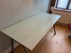 Bureau IKEA galant 160 x80 cm. Verre dépoli, Huis en Inrichting, Ophalen, In hoogte verstelbaar, Gebruikt, Bureau