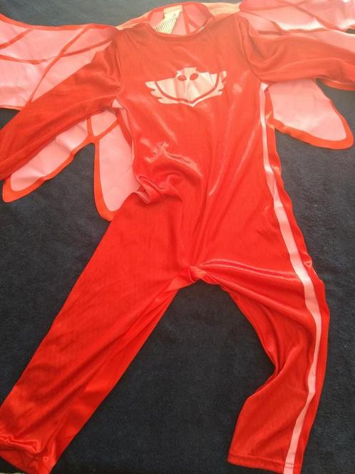 Bibou owlette PJ masks kostuum met vleugels, Kinderen en Baby's, Carnavalskleding en Verkleedspullen, Zo goed als nieuw, Jongen of Meisje