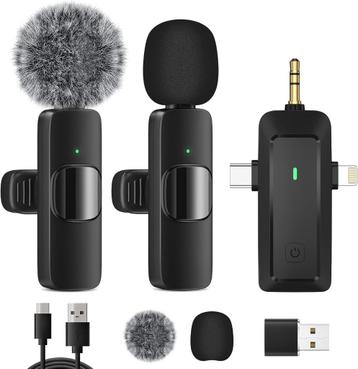 Draadloze lavalier-microfoon voor iPhone/Android-telefoon/ca beschikbaar voor biedingen