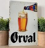 Metalen reclamebord Orval, Verzamelen, Ophalen of Verzenden, Nieuw, Reclamebord, Plaat of Schild