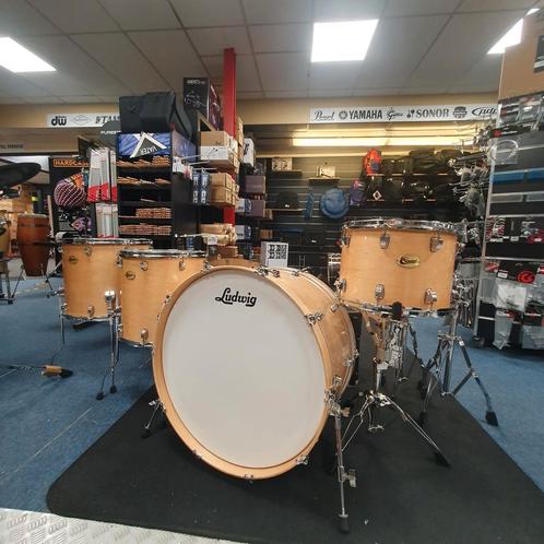 Ludwig Centennial Led Zeppelin natural: grote set!, Muziek en Instrumenten, Drumstellen en Slagwerk, Nieuw, Ludwig, Ophalen of Verzenden