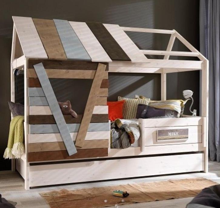 kinderbed Boomhut uit het gamma van Lifetime Kidsrooms, Kinderen en Baby's, Kinderkamer | Stapelbedden en Hoogslapers, Zo goed als nieuw