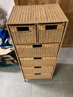 Rieten ladekast, Ophalen, Overige materialen, Minder dan 50 cm, 5 laden of meer