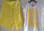 Zomersetje :geel rokje met split + T-shirt - Didi - maat 128, Meisje, Didi, Ophalen of Verzenden, Zo goed als nieuw